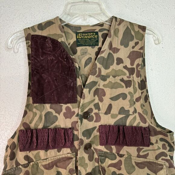 Vintage HUNTER's CHOICE Mens S Bird Hunting Shotgun Vest 100% Cotton 90s - Picture 5 of 14